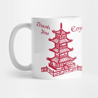 Chinese Takeaway Pagoda Enjoy Mug